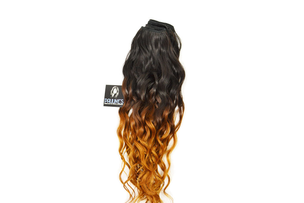 Natural Wavy - Ombre with Natural Color - Dark Auburn to Medium Auburn